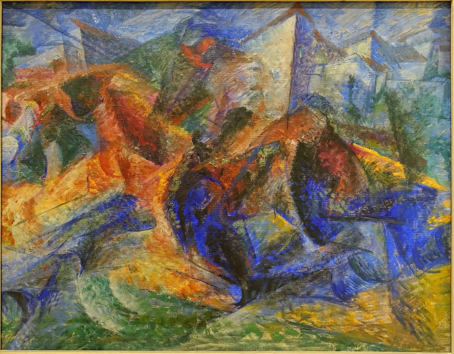 Cavallo, Cavaliere e edifici, 1914 - Galleria Nazionale d'Arte Moderna e Contemporea, Roma